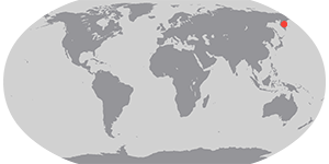 Satélite Aqua registra cobertura inédita de neve na Península de Kamchatka - Imagem do artigo original