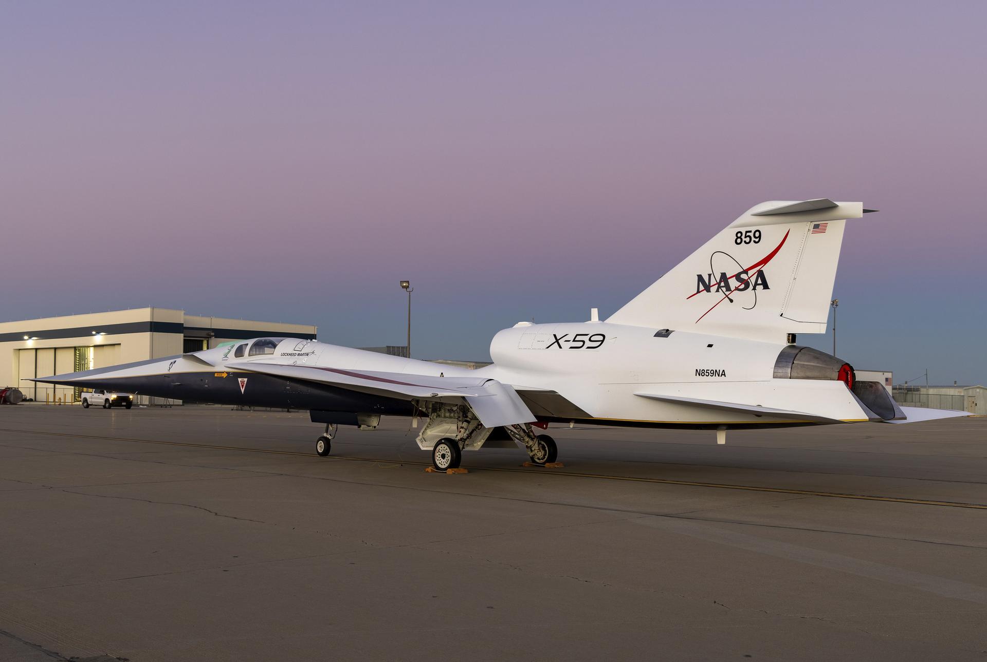 NASA avança com X-59, avião experimental projetado para voar em supersônico quase sem estrondo - Imagem do artigo original